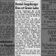 Daniel Augsburger ObituaryOshkosh Northwestern 28 Nov 1952Page 4